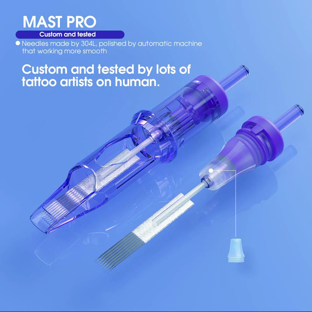 3RL Mast Pro Tattoo Cartridges Needles 0.35MM Round Liner- Box of 20