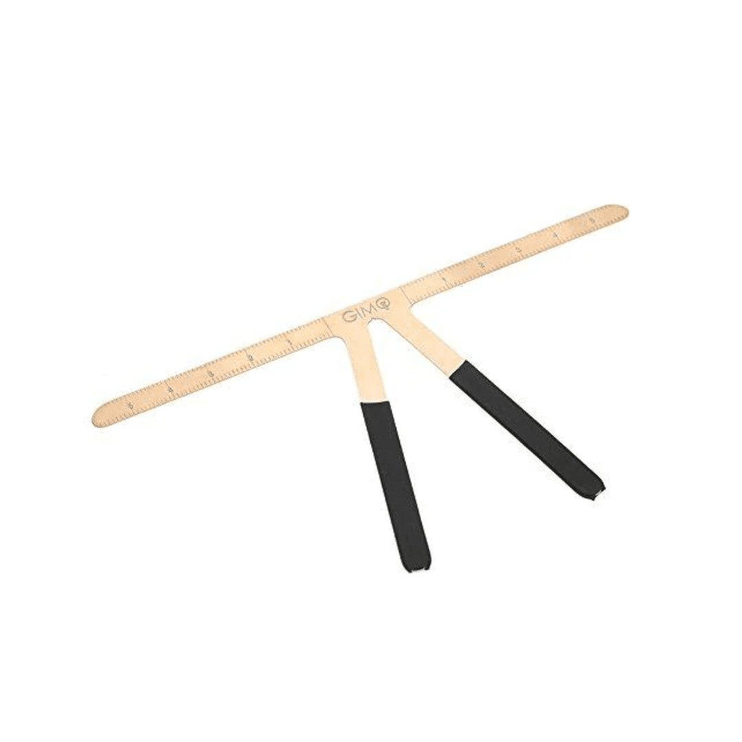 Gold Eyebrow Stencil Ruler