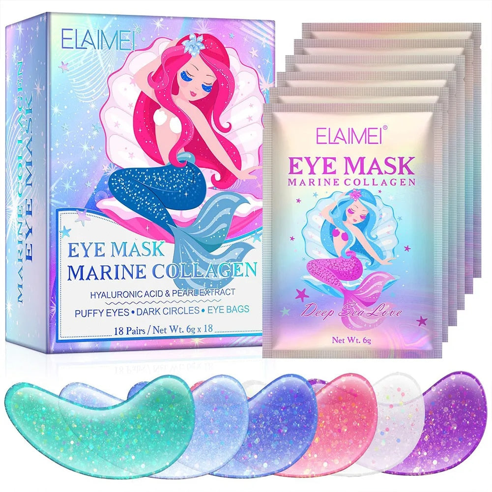 Anti Wrinkle Glitter under Eye Pads 18 pairs/box