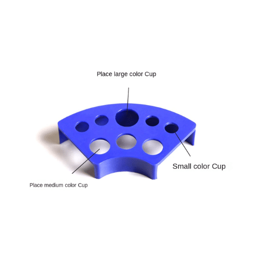 Black 8-Hole Tattoos Ink Cup Holder