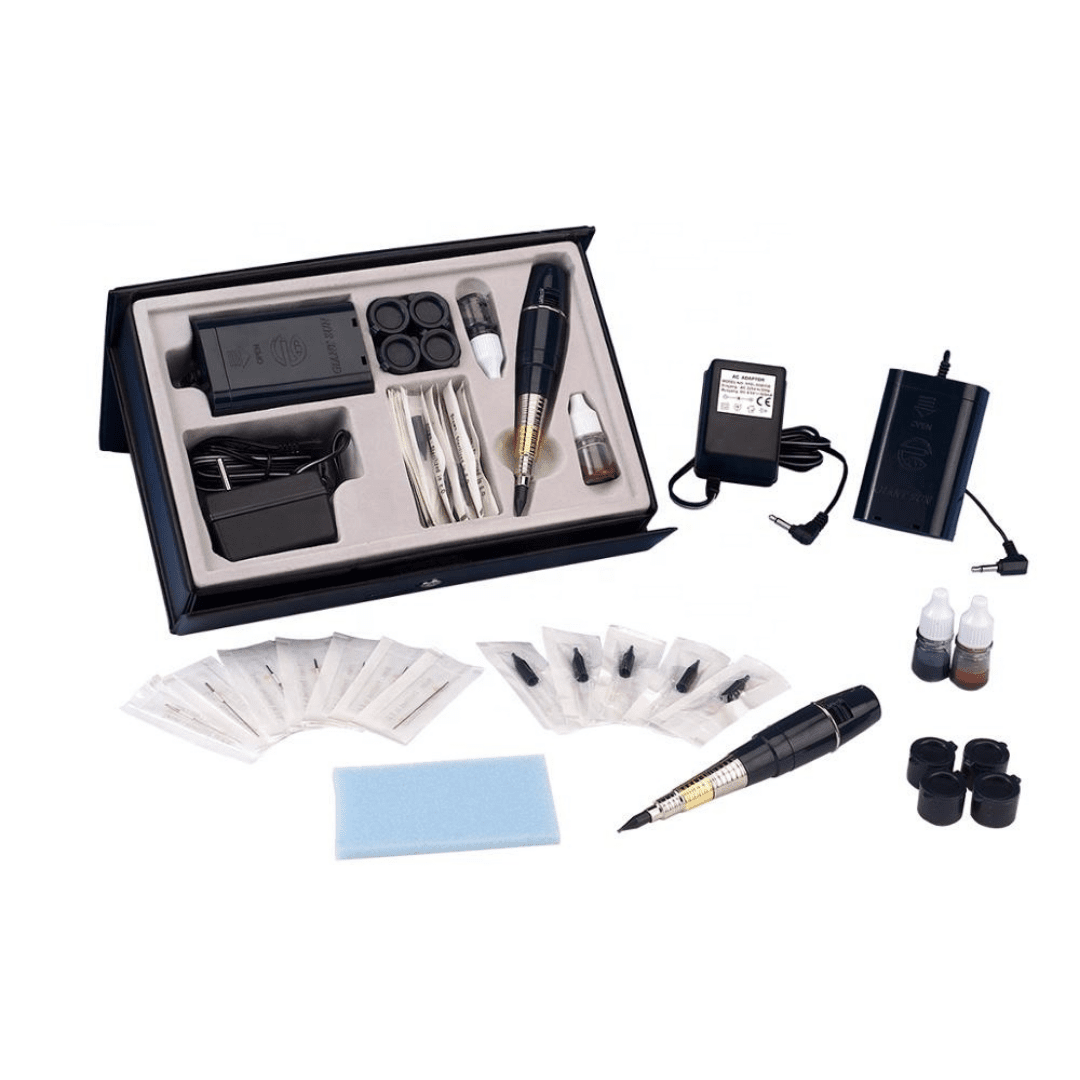 Champagne Giant Sun Permanent Makeup Tattoo Machine Kit