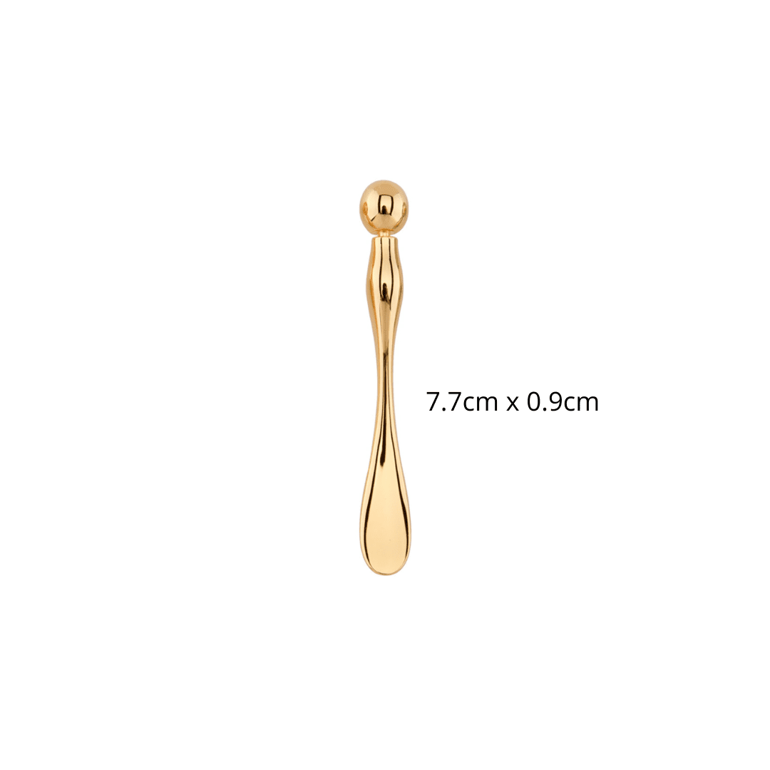 Gold Metal Mask Mixing Spatula and Massager