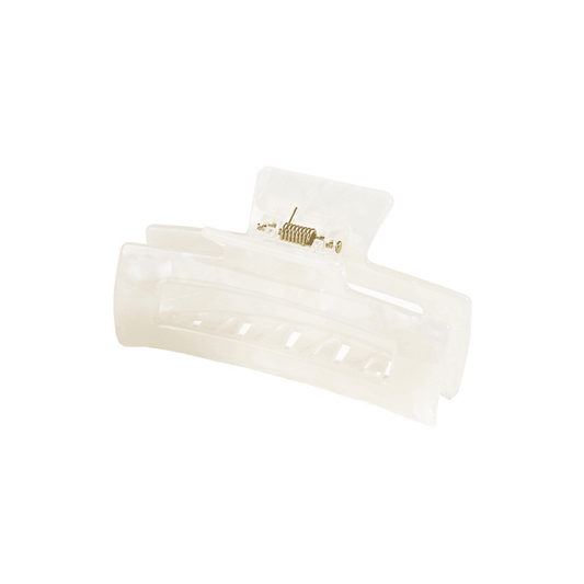 Marble White Hair Claw Clip (Medium)