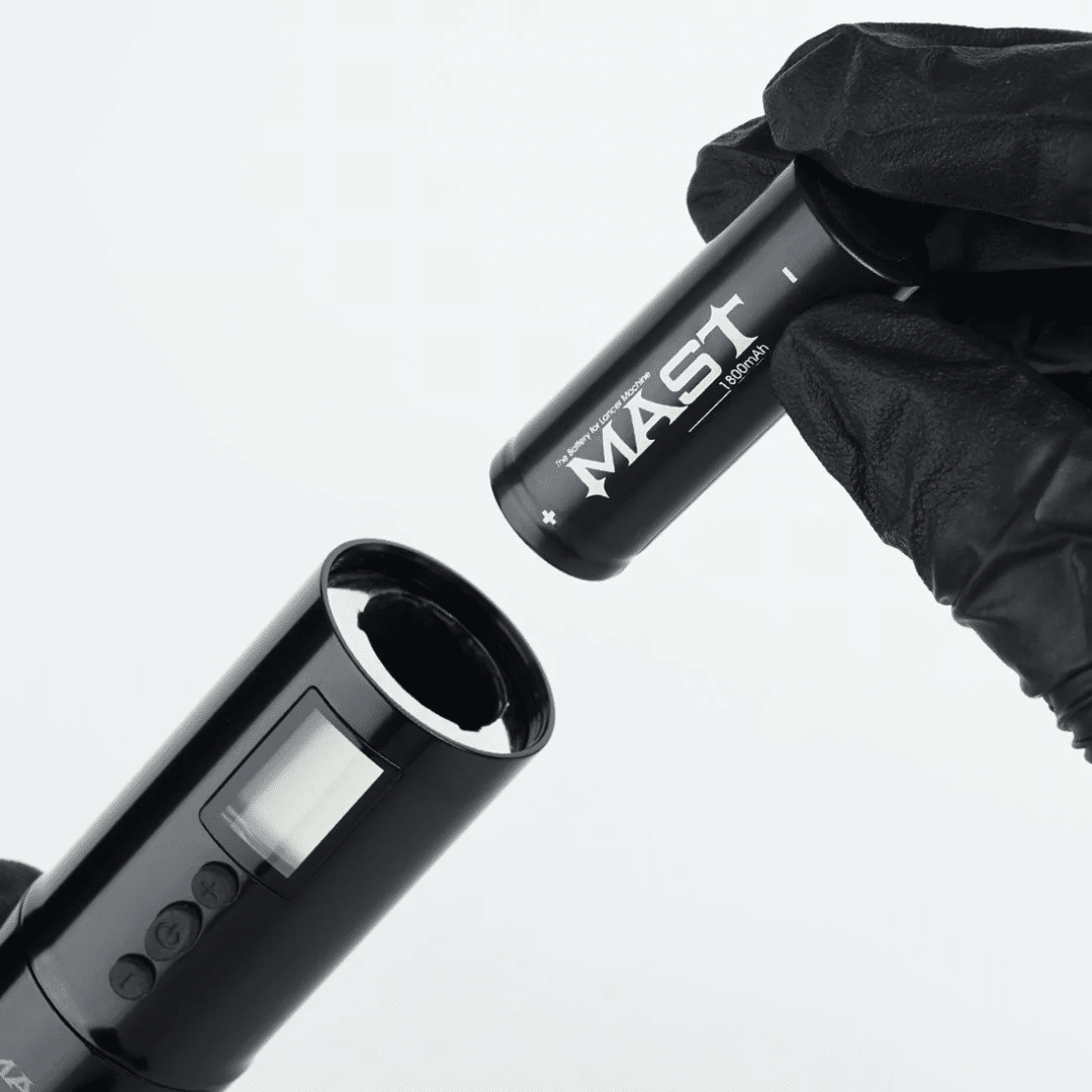 Mast Lancer Wireless Rotary Tattoo Machine - Replaceable Wireless Batteries