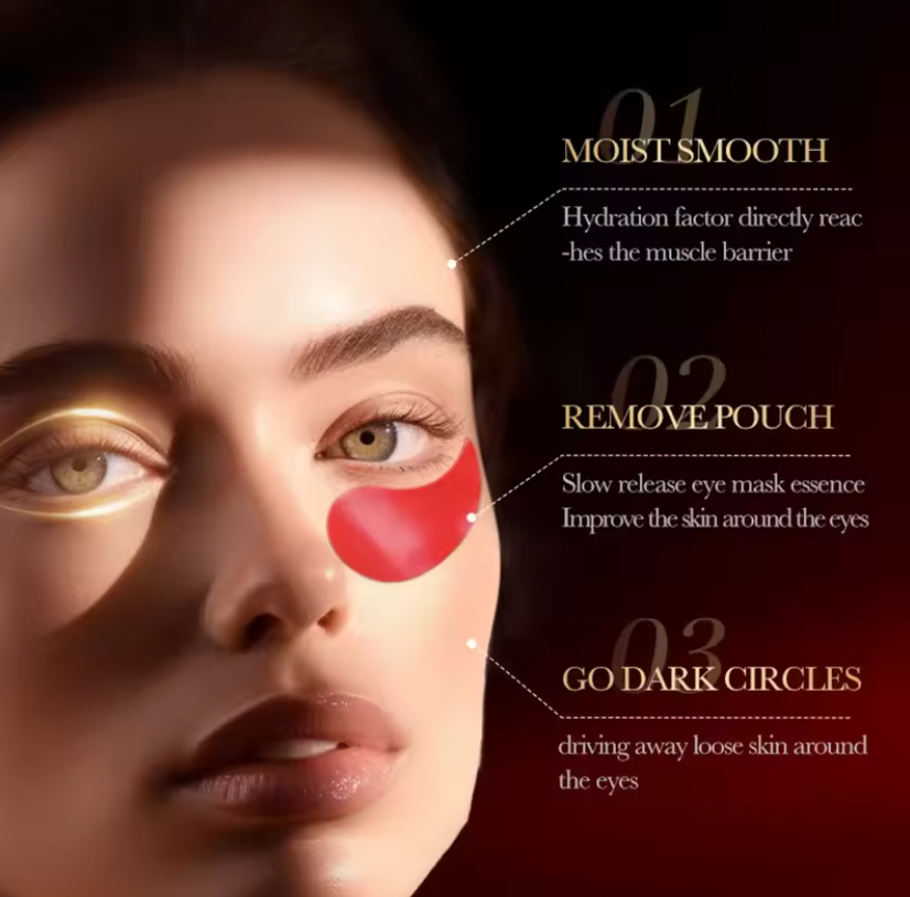 SADOER Red Pomegranate Collagen Eye Mask – 60 Pcs