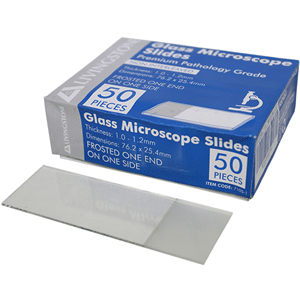 Premium Pathology Grade Microscope Glass Slide 50/Pack