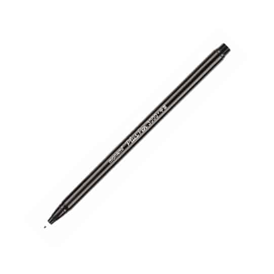 Plus Pen Permanent Marker Black/Brown/Red 2PCs- Water Proof - Black