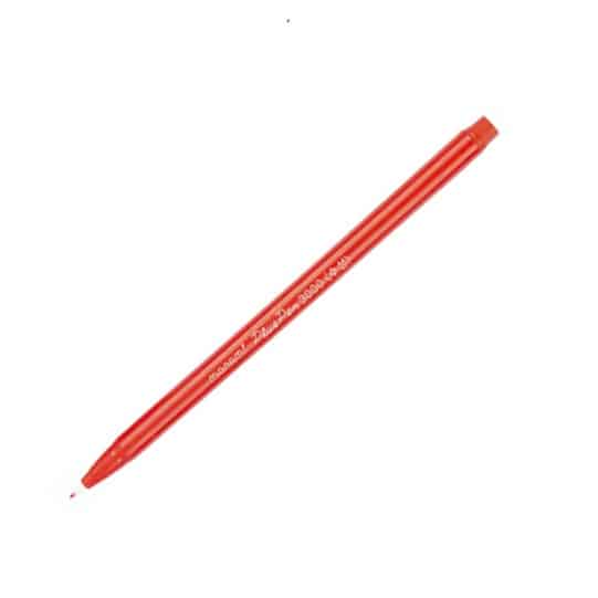 Plus Pen Permanent Marker Black/Brown/Red 2PCs- Water Proof - Red