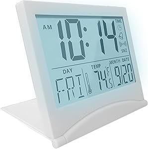 Desk Clock - Silver