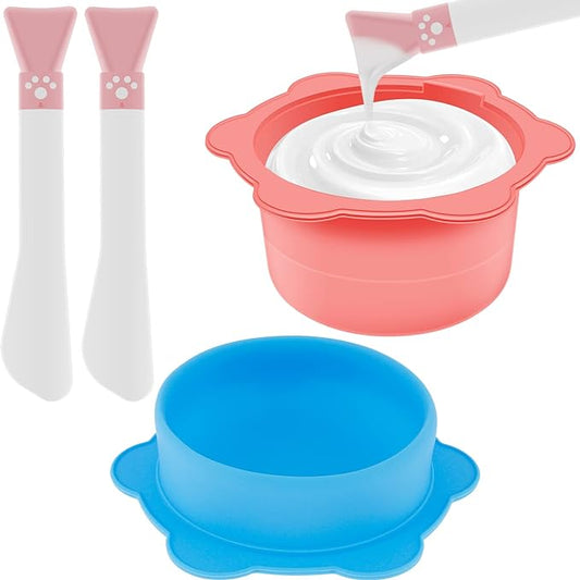 2pcs Silicone Wax Warmer Liner with 2 Spatula Reusable Silicone Wax Pot Set