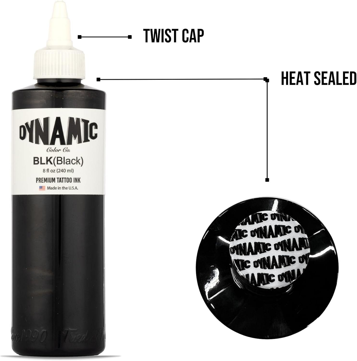 Dynamic Black Ink 8oz Bottle