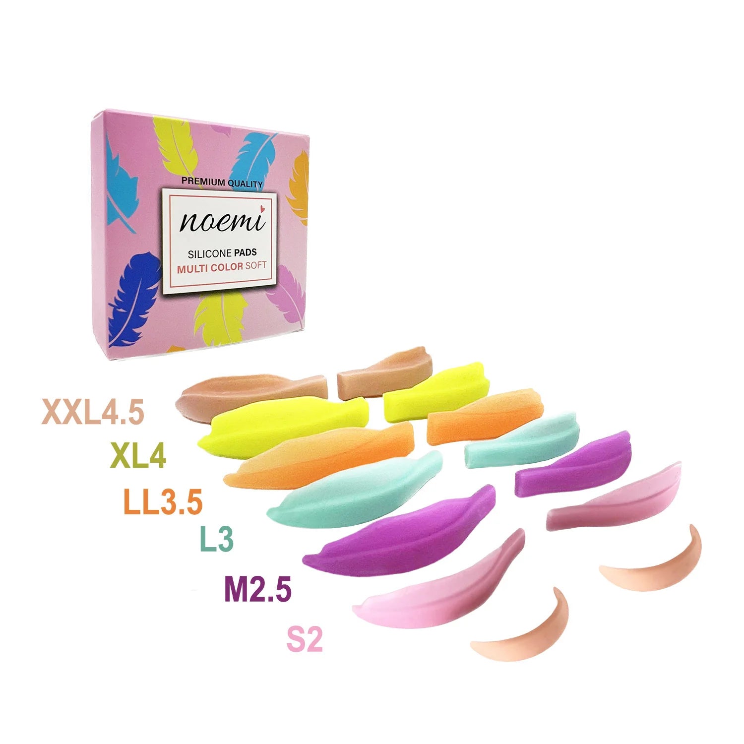 Noemi - Multi Color Soft silicone pads 