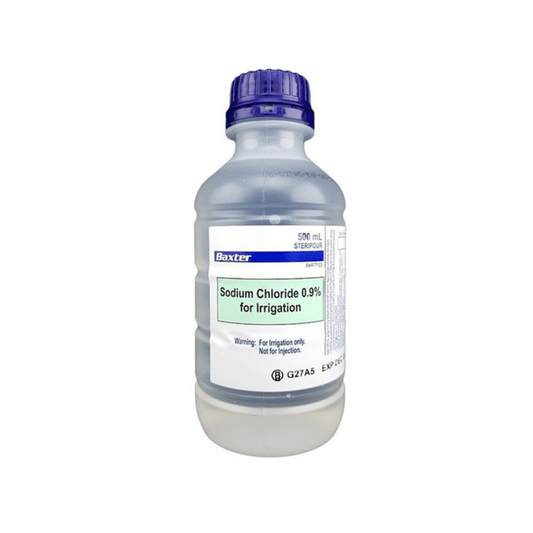 Baxter Sodium Chloride 0.9 % For Irrigation Sterile Saline (500ml)