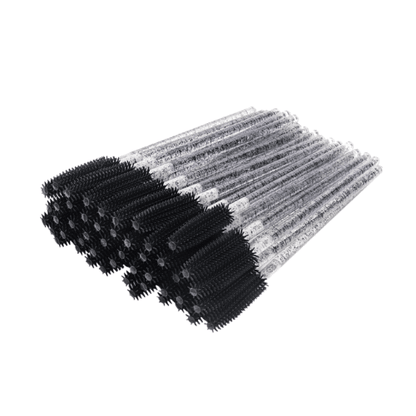 Black Glitter Eyebrow Brush / Mascara Wand  / Spoolies  (50pcs)