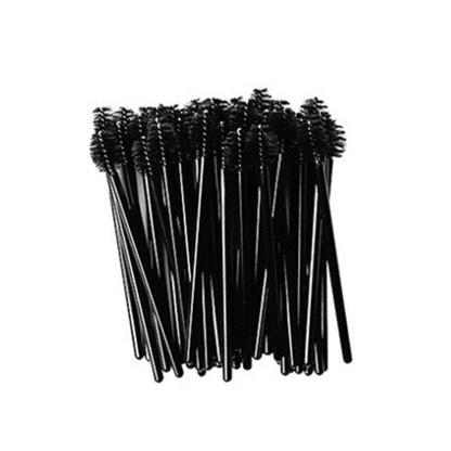 Black Mini Eyebrow Brush / Mascara Wand  / Spoolies (50pcs)