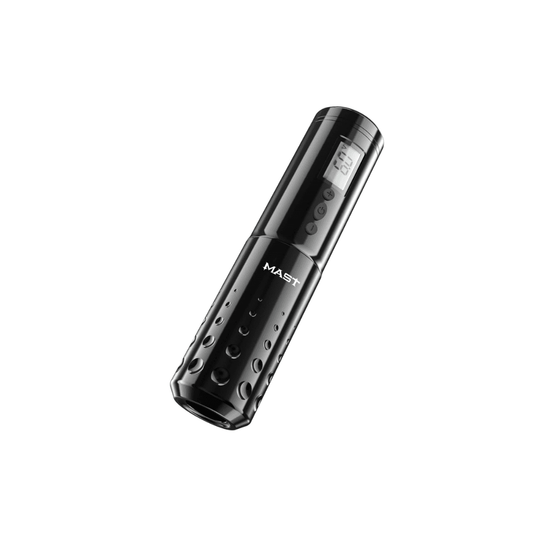 MAST-LANCER Wireless Rotary Tattoo Pen - Replaceable Battery Black