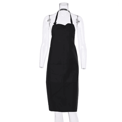 Black Salon Waterproof Apron (1pc)