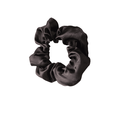 Black Satin Scrunchie