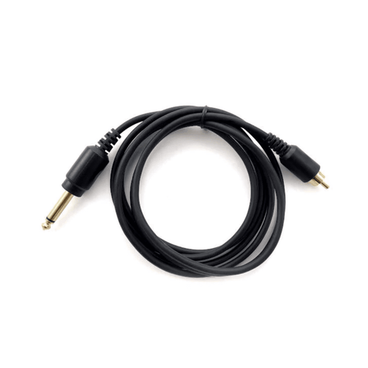 Black Straight Power RCA Cord