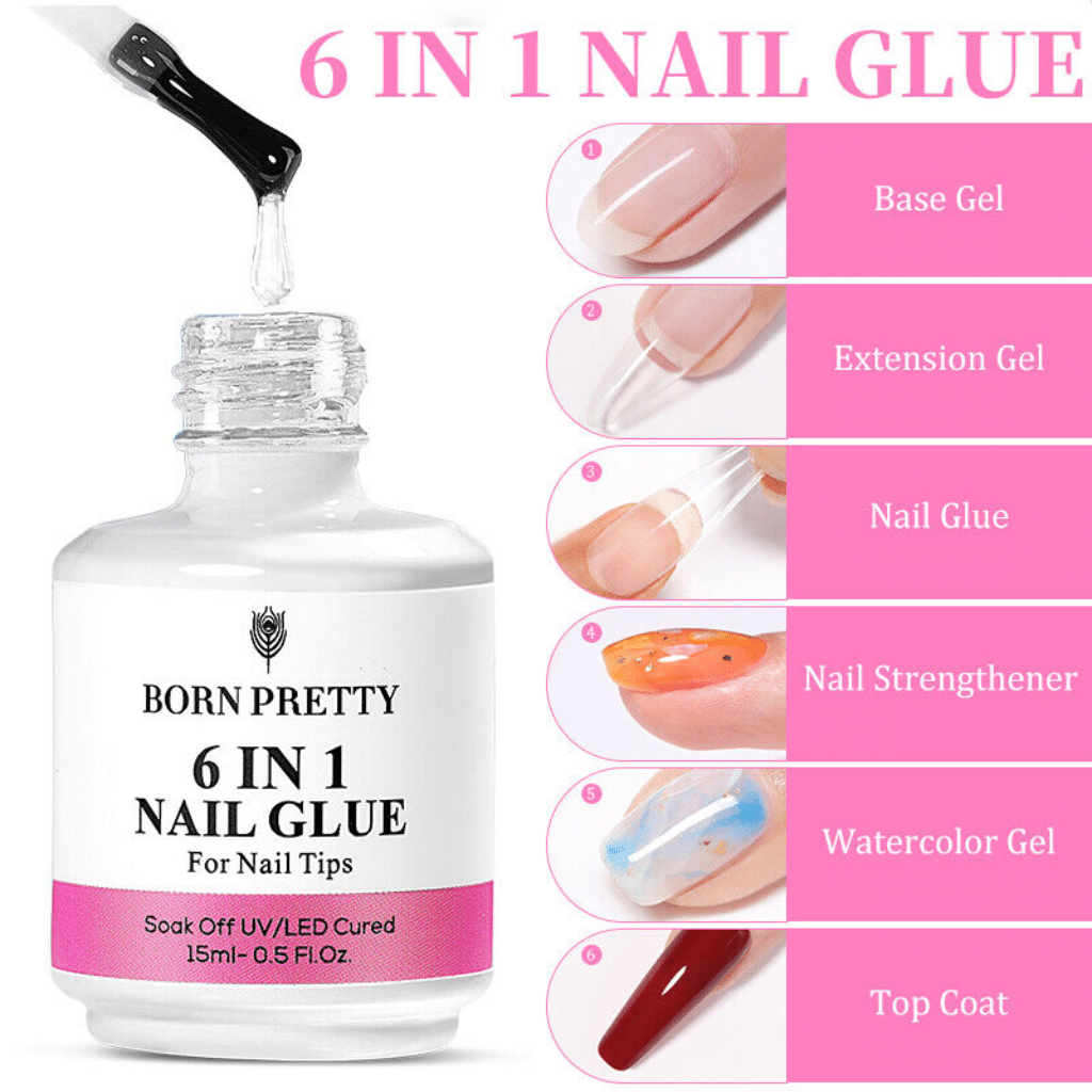 Born Pretty 6 in 1 Nail Glue (15ml)