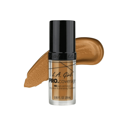 Bronze L.A. Girl Pro Coverage Illuminating Foundation (28ml)