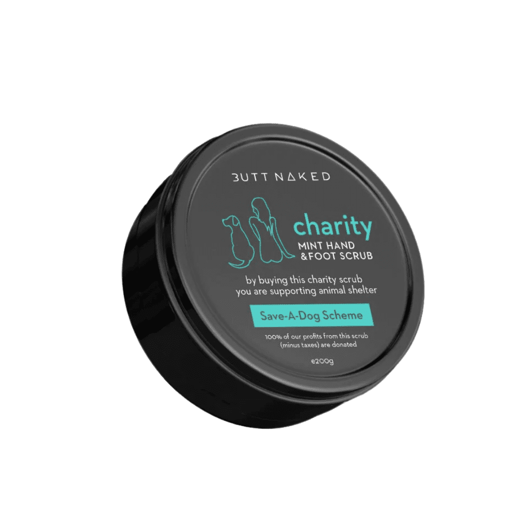 Butt Naked Charity Tin - Mint Hand and Foot Scrub (200g)