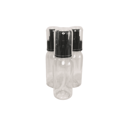 Clear Bottle with Black Pump 50ml