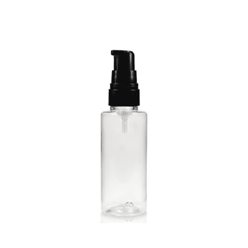 Clear Bottle with Black Pump 50ml