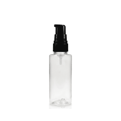 Clear Bottle with Black Pump 50ml