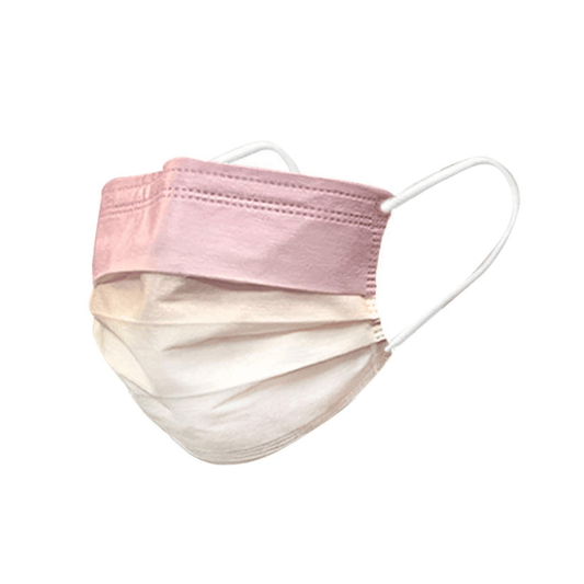 Cream and Pink Ombre Disposable Face Mask (10pcs)