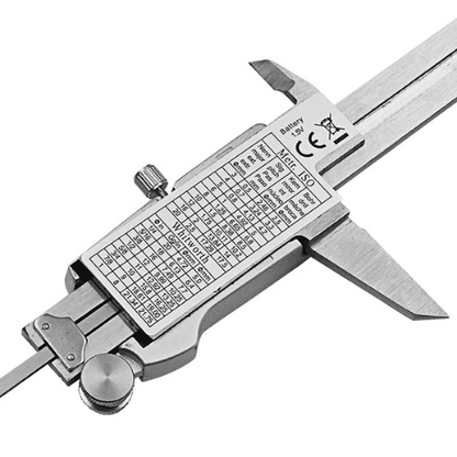 Digital Caliper with case (stainless steel)