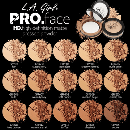 Soft Honey L.A. Girls Pro Face Matte Pressed Powder