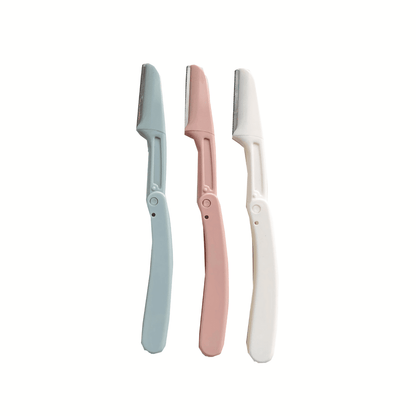 Pastel Foldable Facial Razors (3pcs)