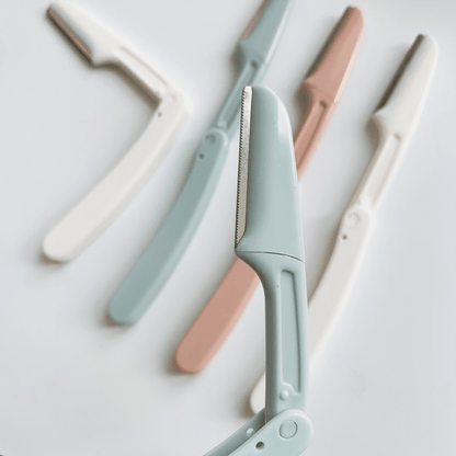 Pastel Foldable Facial Razors (3pcs)