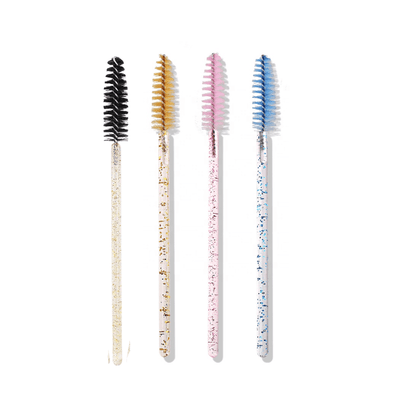 Glitter Disposable Eyebrow Brush / Mascara Wand / Spoolies with Tube