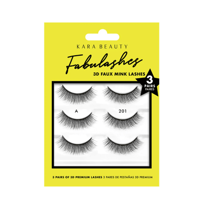 KR-Fabulashes 3D FAUX Mink Lashes (3 Pairs) - KR3204-Fabulashes 3D FAUX Mink Lashes (3 Pairs)