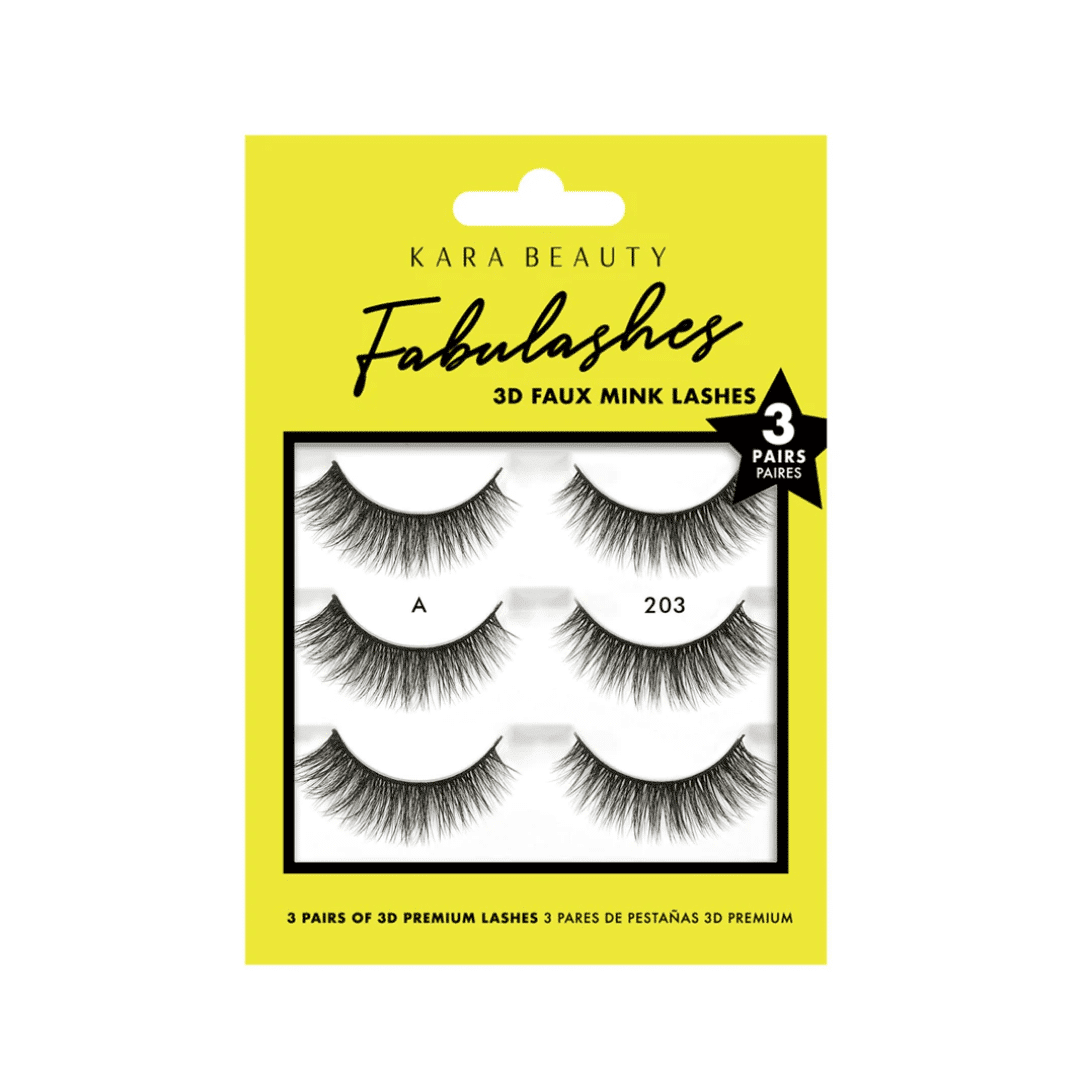 KR-Fabulashes 3D FAUX Mink Lashes (3 Pairs) - KR3204-Fabulashes 3D FAUX Mink Lashes (3 Pairs)