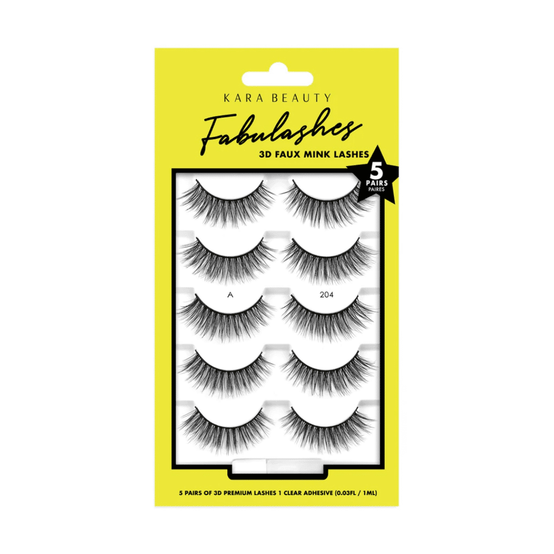 KR-Fabulashes 3D FAUX Mink Lashes (5 Pairs)