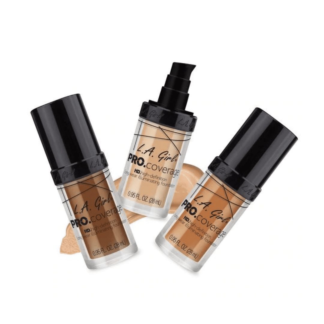 Tan L.A. Girl Pro Coverage Illuminating Foundation (28ml)