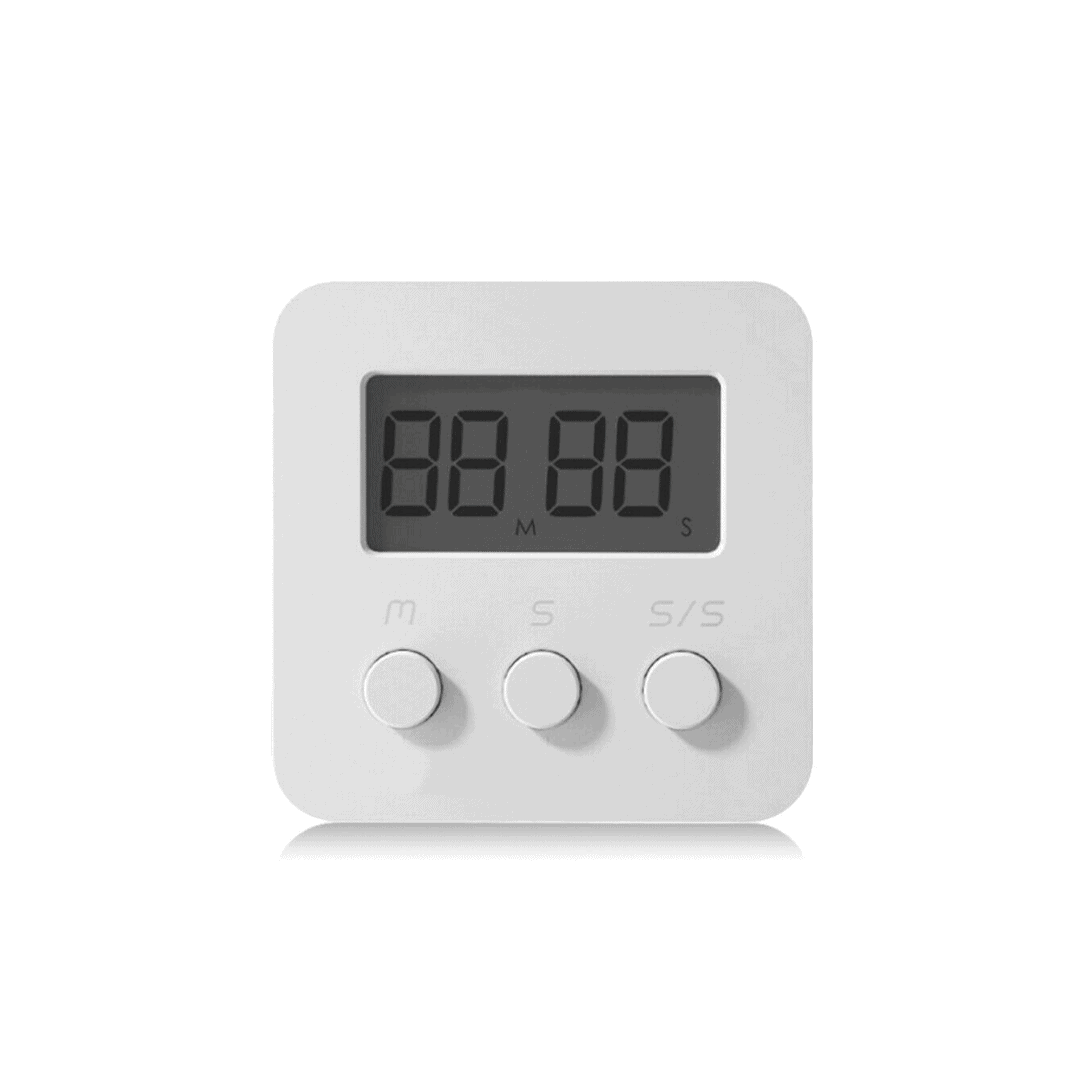 White LCD Mini Digital Timer