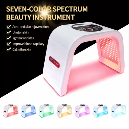 Portable PDT LED Facial Light Therapy Machine (7 Colours)