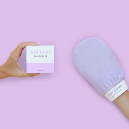 Lilac Exfoliating Mitt - Tan Bomb