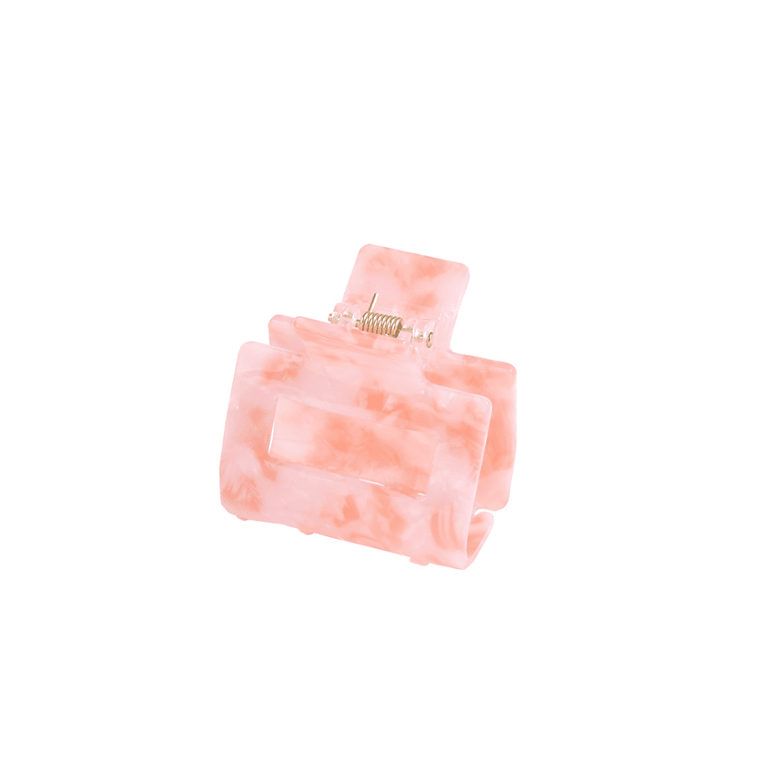 Marble Pink Hair Claw Clip (Small)