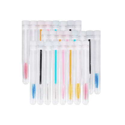 Matte Disposable Eyebrow Brush / Mascara Wand / Spoolies with Tube