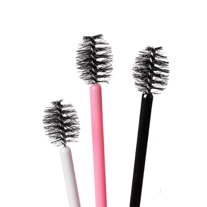 Black Mini Eyebrow Brush / Mascara Wand  / Spoolies (50pcs)