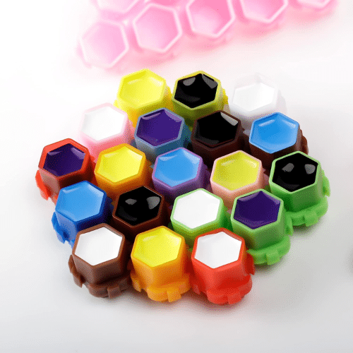 Mix Colour Linetion Honeycomb Shape Tattoo Pigment Cups (200pcs)