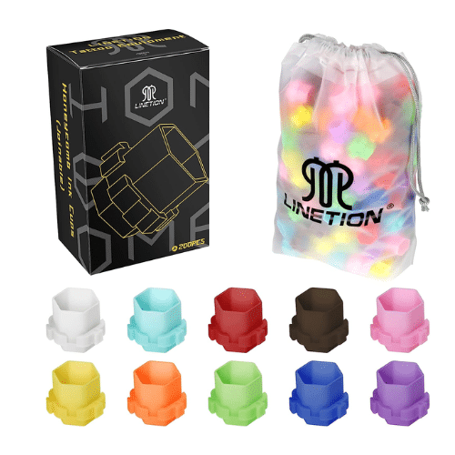 Mix Colour Linetion Honeycomb Shape Tattoo Pigment Cups (200pcs)