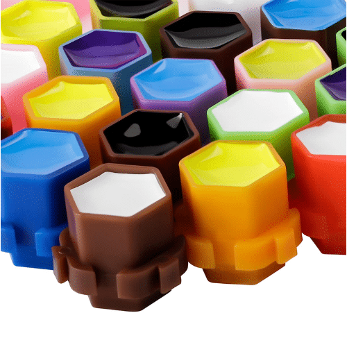 Mix Colour Linetion Honeycomb Shape Tattoo Pigment Cups (200pcs)