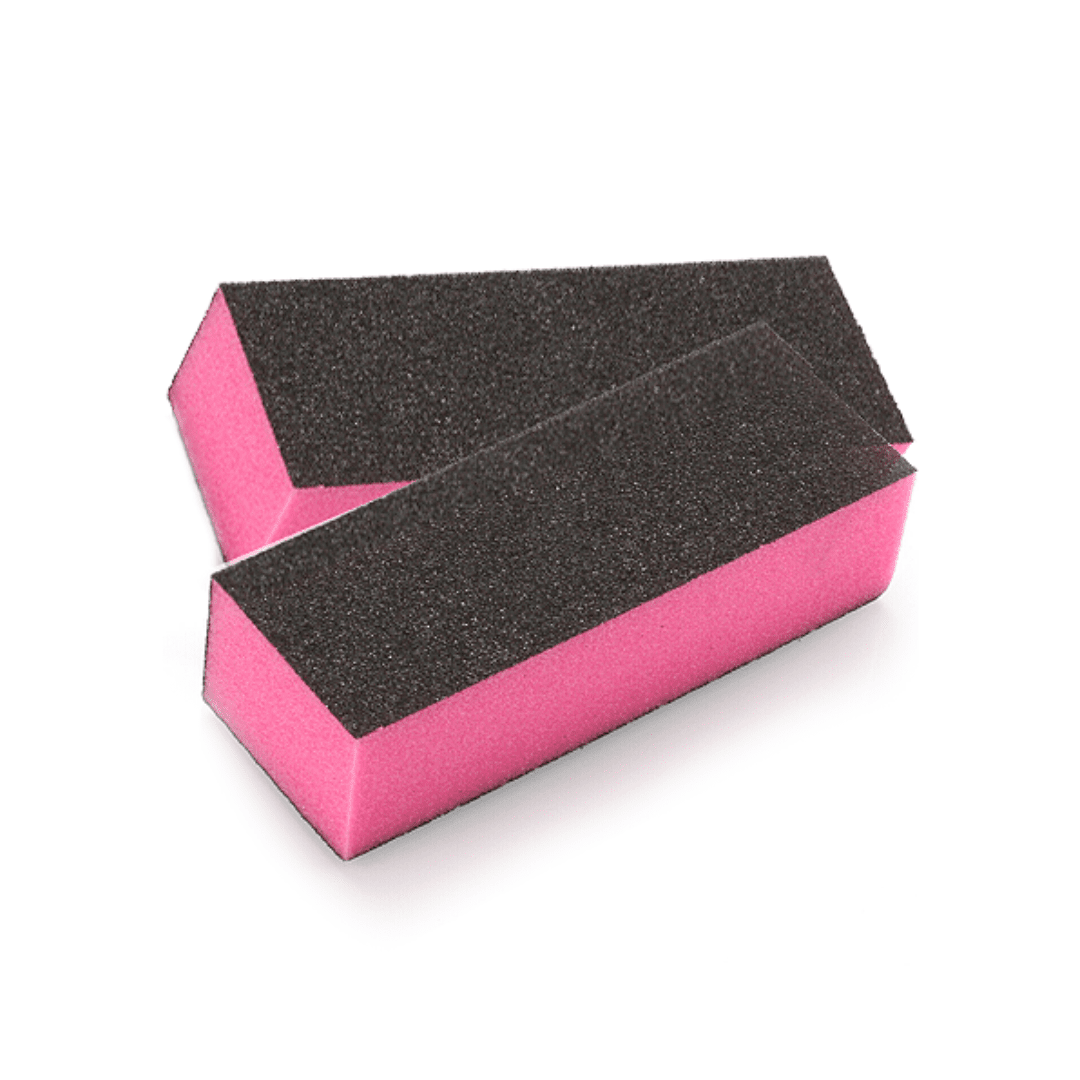 Pink 3 Sides Nail Buffer Block