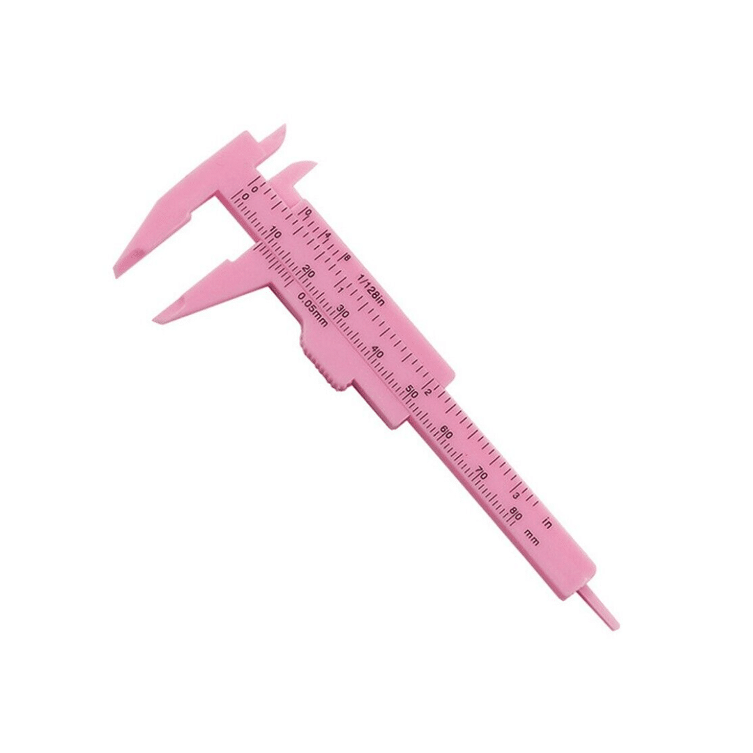 Pink Eyebrow Measuring Caliper / Tool